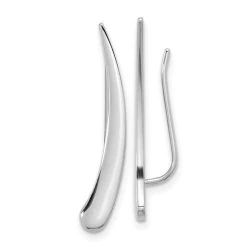 14k-white-gold-polished-pointed-ear-climber-earrings-SolomonJeweler-Wichita-KS-CustomJewelry