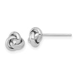 14k-white-gold-polished-knot-post-earrings-SolomonJeweler-Wichita-KS-CustomJewelry