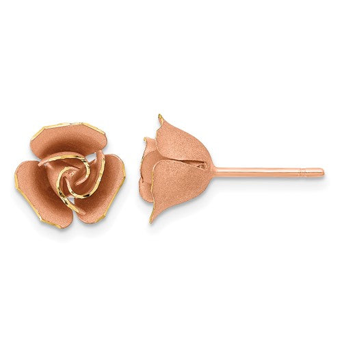 14k-w-rose-rhodium-satin-finish-d-c-rose-post-earrings-SolomonJeweler-Wichita-KS-CustomJewelry