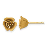 14k-brushed-rose-flower-earrings-SolomonJeweler-Wichita-KS-CustomJewelry