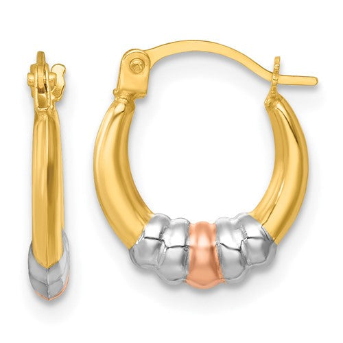 14k-w-rhodium-and-rose-gold-plating-polished-hoop-earrings-SolomonJeweler-Wichita-KS-CustomJewelry