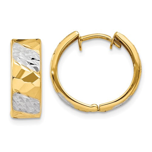 14k-5mm-diamond-cut-rhodium-hoop-earrings-SolomonJeweler-Wichita-KS-CustomJewelry