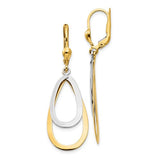 14k-two-tone-oval-leverback-tear-drop-earrings-SolomonJeweler-Wichita-KS-CustomJewelry