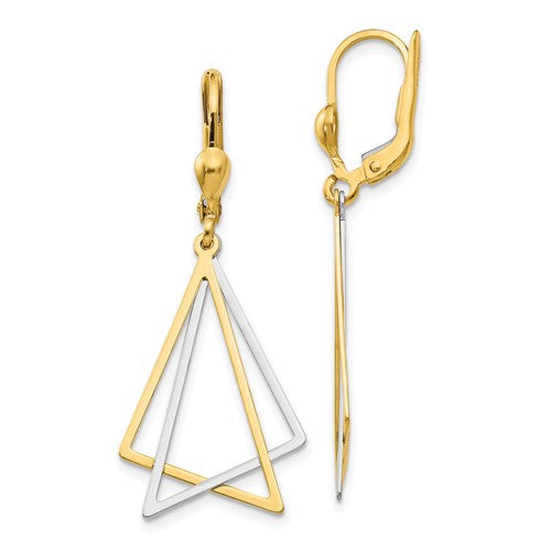14k-two-tone-leverback-drop-earrings-SolomonJeweler-Wichita-KS-CustomJewelry