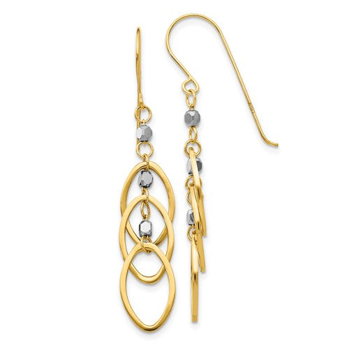 14k-two-tone-oval-beaded-dangle-earrings-SolomonJeweler-Wichita-KS-CustomJewelry