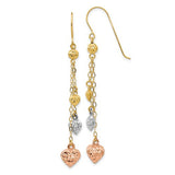 14k-tri-color-puff-heart-dangle-earrings-SolomonJeweler-Wichita-KS-CustomJewelry