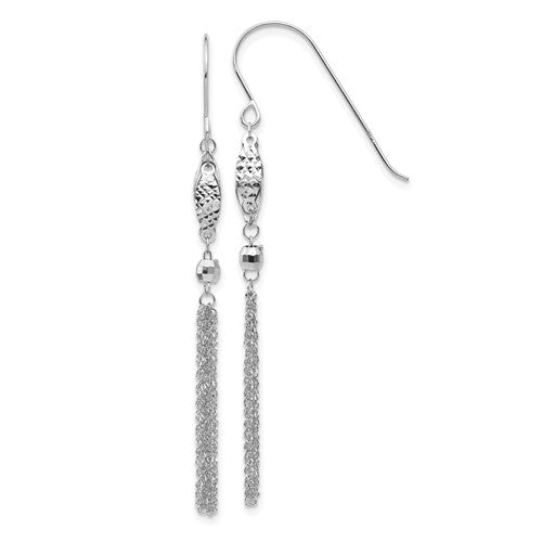 14k-white-gold-bead-and-chain-dangle-earrings-SolomonJeweler-Wichita-KS-CustomJewelry