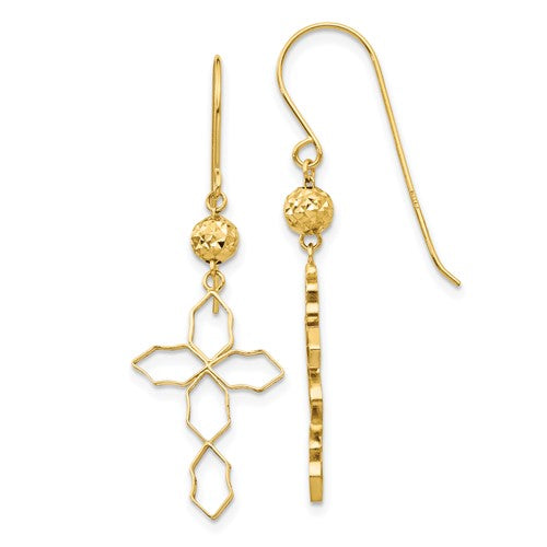 14k-cross-earrings-SolomonJeweler-Wichita-KS-CustomJewelry