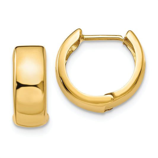 14k Hinged Hoop Earrings - Solomon Jewelers