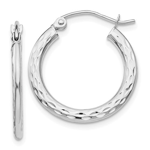 14k-white-gold-diamond-cut-2-5x20mm-hollow-hoop-earrings-SolomonJeweler-Wichita-KS-CustomJewelry