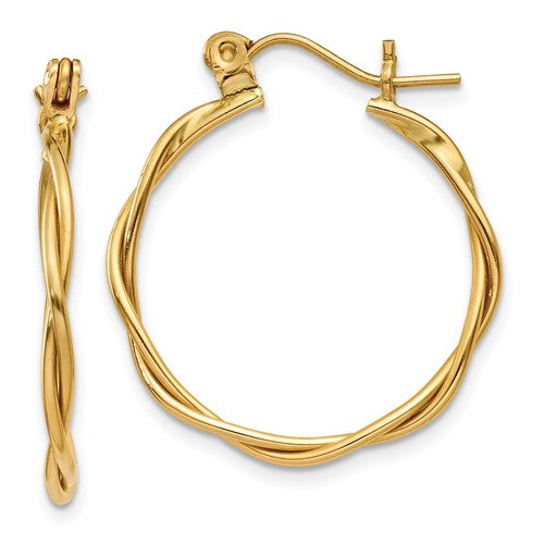 14k-polished-twisted-circle-hoop-earrings-SolomonJeweler-Wichita-KS-CustomJewelry