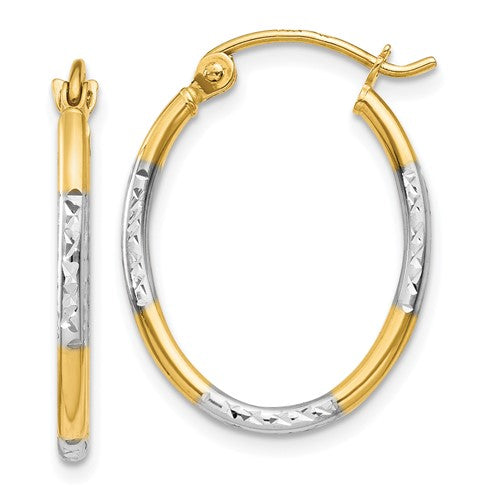 14k-w-white-rhodium-diamond-cut-oval-hoop-earrings-SolomonJeweler-Wichita-KS-CustomJewelry
