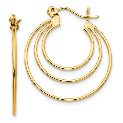 14k-polished-circles-hoop-earrings-SolomonJeweler-Wichita-KS-CustomJewelry