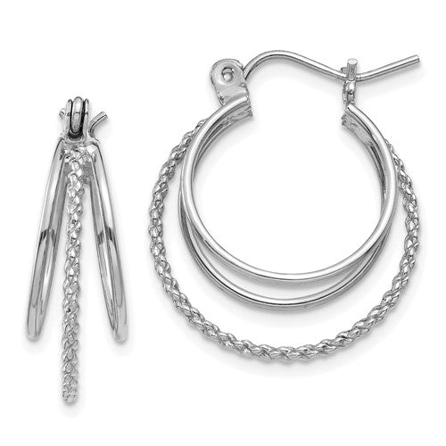 14k-white-gold-polished-and-textured-circle-hoop-earrings-SolomonJeweler-Wichita-KS-CustomJewelry
