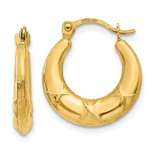14k-hollow-x-hoop-earrings-SolomonJeweler-Wichita-KS-CustomJewelry