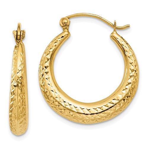14k-diamond-cut-hollow-hoop-earrings-SolomonJeweler-Wichita-KS-CustomJewelry