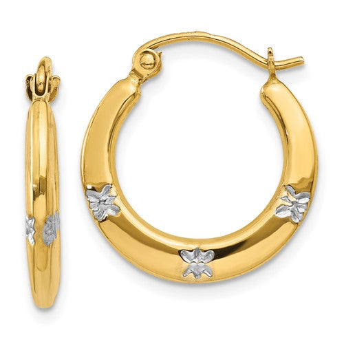 14k-rhodium-flowers-hollow-hoop-earrings-SolomonJeweler-Wichita-KS-CustomJewelry