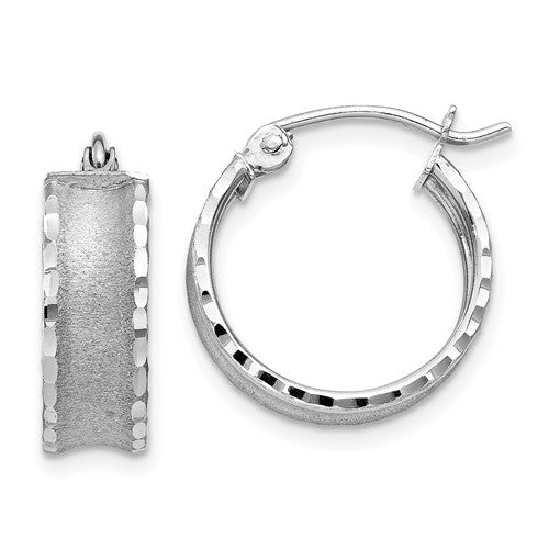 14k-white-gold-diamond-cut-satin-hoop-earrings-SolomonJeweler-Wichita-KS-CustomJewelry