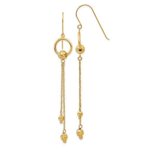 14k-gold-diamond-cut-dangle-shepherd-hook-earrings-SolomonJeweler-Wichita-KS-CustomJewelry
