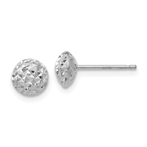 14k-white-gold-6mm-circle-puff-post-earrings-SolomonJeweler-Wichita-KS-CustomJewelry