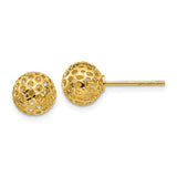 14k-diamond-cut-bead-post-earrings-SolomonJeweler-Wichita-KS-CustomJewelry