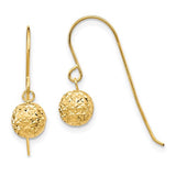 14k-6mm-diamond-cut-bead-dangle-earrings-SolomonJeweler-Wichita-KS-CustomJewelry