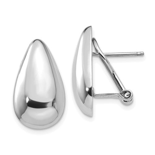 14k-white-gold-tear-drop-omega-back-earrings-SolomonJeweler-Wichita-KS-CustomJewelry