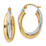 14k-two-tone-polished-double-oval-hoop-earrings-SolomonJeweler-Wichita-KS-CustomJewelry