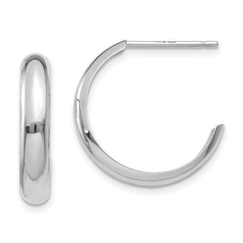 14k-white-gold-polished-3-5mm-j-hoop-earrings-SolomonJeweler-Wichita-KS-CustomJewelry