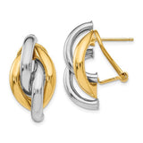 14k-two-tone-swirl-omega-back-post-earrings-SolomonJeweler-Wichita-KS-CustomJewelry