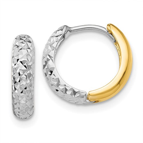 14k-two-tone-diamond-cut-hoop-earrings-SolomonJeweler-Wichita-KS-CustomJewelry