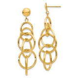 14k-circle-drop-post-earrings-SolomonJeweler-Wichita-KS-CustomJewelry