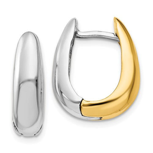 14k-two-tone-u-shaped-hinged-hoop-earrings-SolomonJeweler-Wichita-KS-CustomJewelry