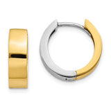 14k-two-tone-round-hinged-hoop-earrings-SolomonJeweler-Wichita-KS-CustomJewelry