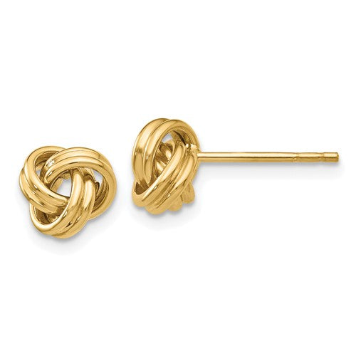 14k-love-knot-post-earrings-SolomonJeweler-Wichita-KS-CustomJewelry