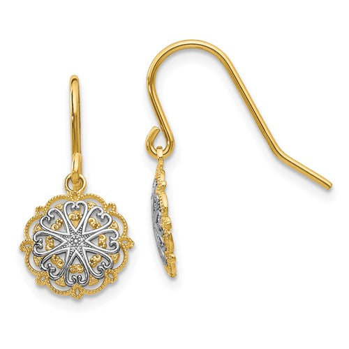 14k-rhodium-polished-and-textured-dangle-earrings-SolomonJeweler-Wichita-KS-CustomJewelry