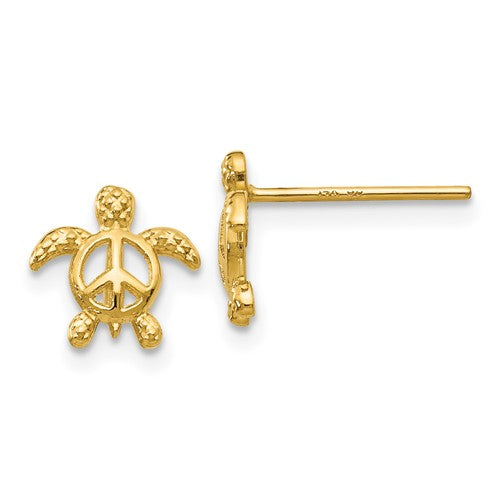 14k-peace-turtle-post-earrings-SolomonJeweler-Wichita-KS-CustomJewelry