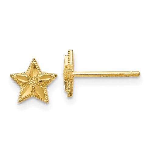 14k-polished-and-d-c-star-post-earrings-SolomonJeweler-Wichita-KS-CustomJewelry