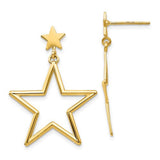 14k-star-dangle-post-earrings-SolomonJeweler-Wichita-KS-CustomJewelry