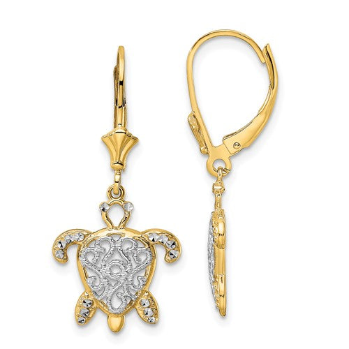 14k-white-rhodium-d-c-filigree-turtle-leverback-earrings-SolomonJeweler-Wichita-KS-CustomJewelry