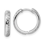 14k-white-gold-polished-textured-3x15mm-hinged-hoop-earrings-SolomonJeweler-Wichita-KS-CustomJewelry