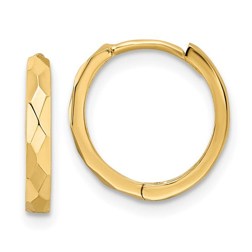 14k-polished-faceted-2x14mm-hinged-hoop-earrings-SolomonJeweler-Wichita-KS-CustomJewelry