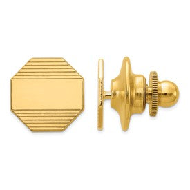 14k-mens-octagonal-grooved-tie-tac-SolomonJeweler-Wichita-KS-CustomJewelry