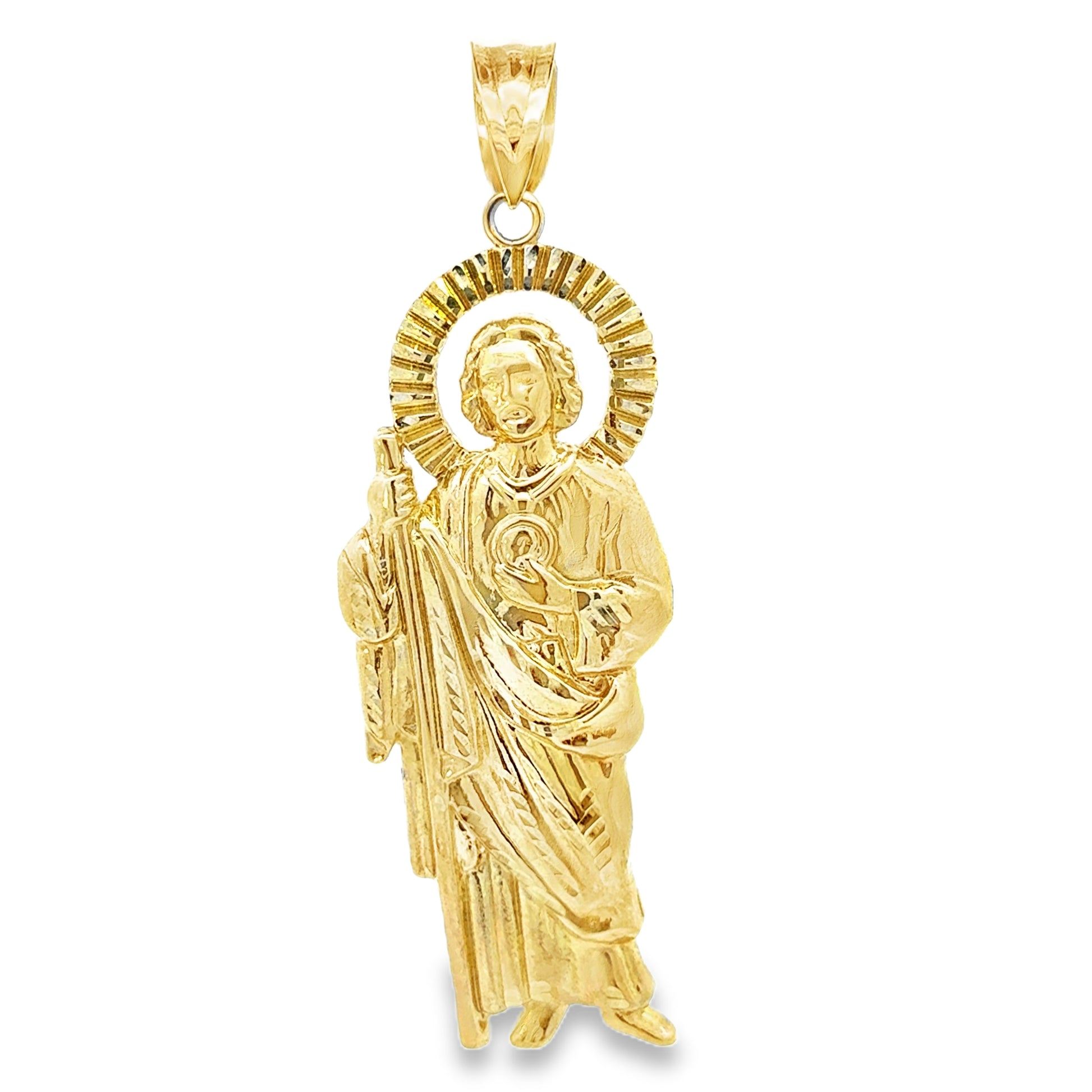 10Karat Yellow Gold St. Jude Pendant - Solomon Jewelers