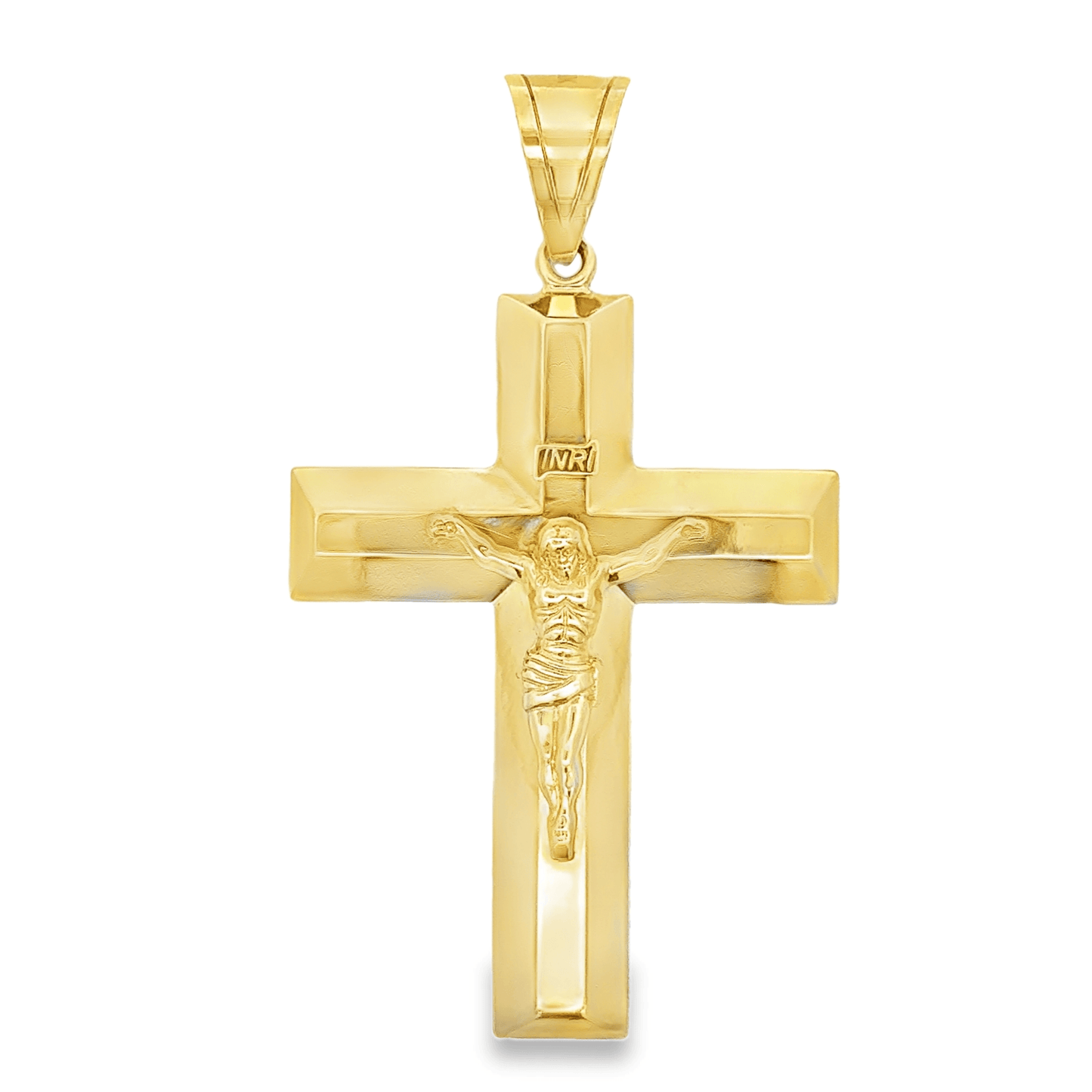 10K Yellow Gold Crucifix Cross Pendant - Solomon Jewelers