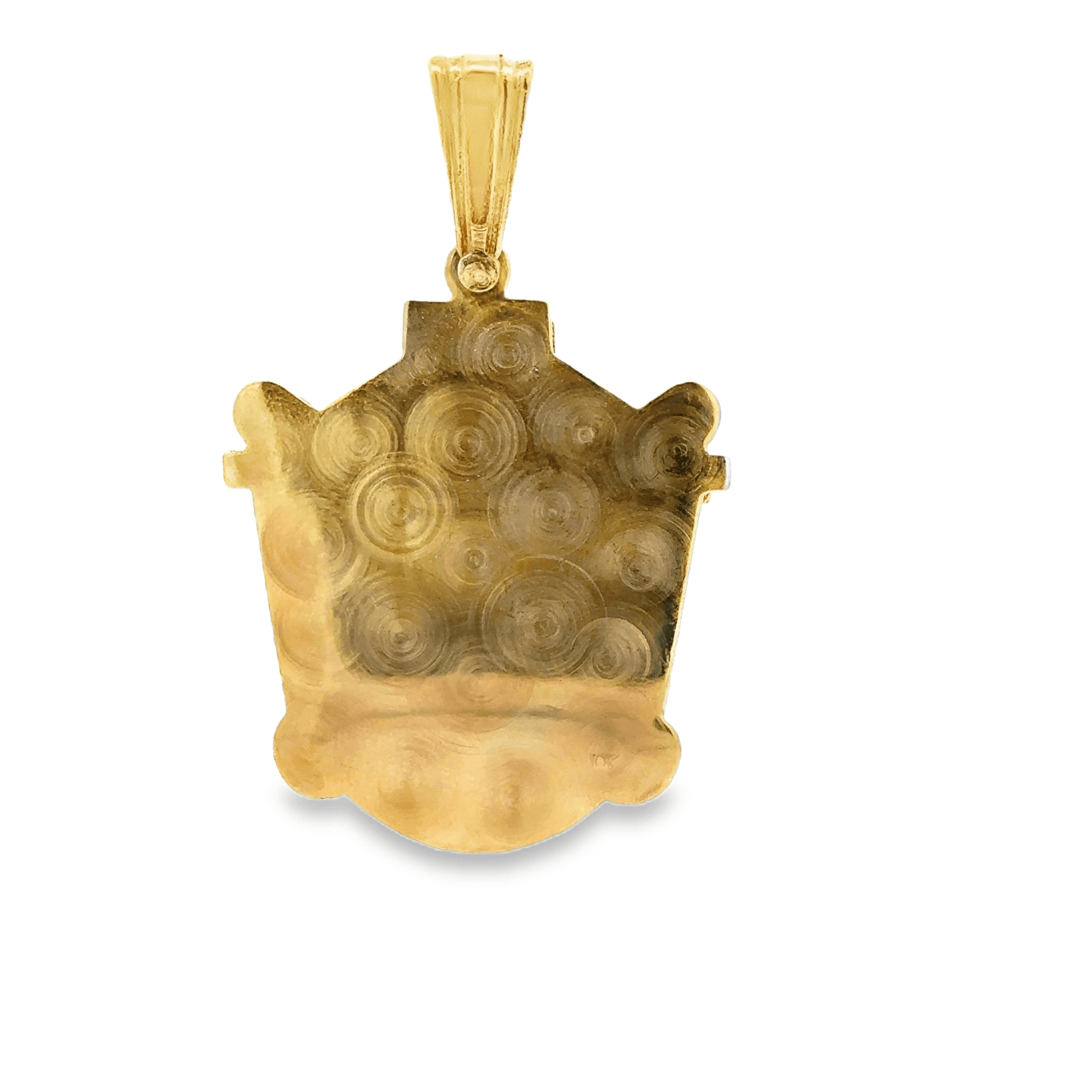 10Karat Yellow Gold Virgin Mary Pendant - Solomon Jewelers