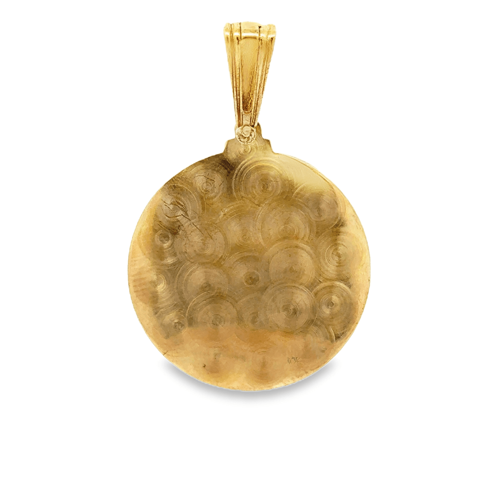 10Karat Yellow Gold Virgin Mary Pendant - Solomon Jewelers