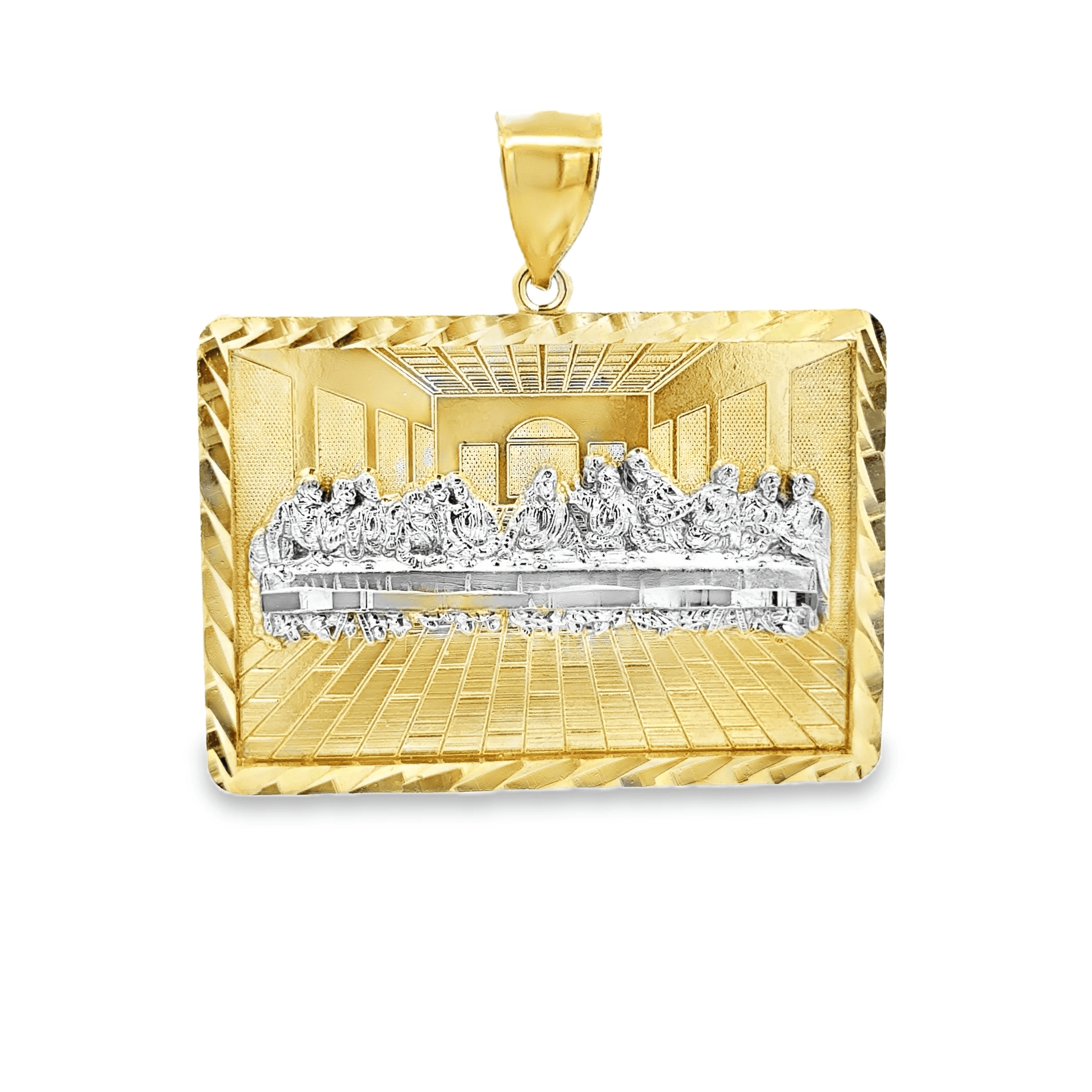 10Karat Two-Tone Gold “The Last Supper” Pendant - Solomon Jewelers