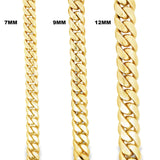 9MM Rose Gold Solid Miami Cuban Bracelet - Solomon Jewelers