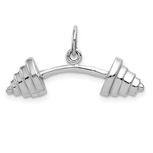 14k-white-gold-barbell-charm-SolomonJeweler-Wichita-KS-CustomJewelry